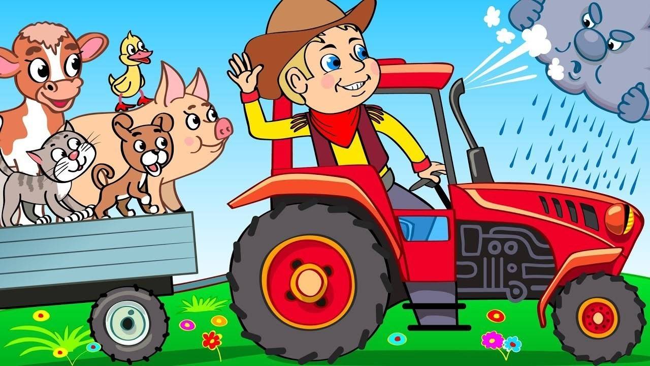 Lagu Hewan Dalam Traktor oleh Be Be Kids (Kartun) Vidio