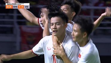 GOL!!! Ferarri (Idn) Niat Baik Amankan Bola Namun Masuk Gawang Bersama Nguyen Thanh Nhan (Vie)! Skor Imbang 1-1  | Kualifikasi Piala AFC U20 2023