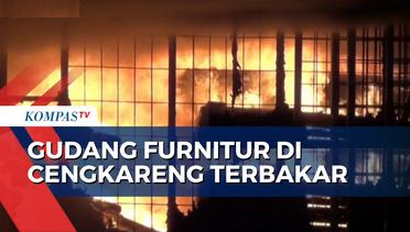 Kebakaran Gudang Furnitur di Cengkareng, Begini Keterangan Saksi Mata