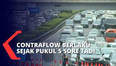 Urai Kemacetan di Jakarta, Contraflow Diberlakukan dari Tol Halim KM 3 Hingga KM 28