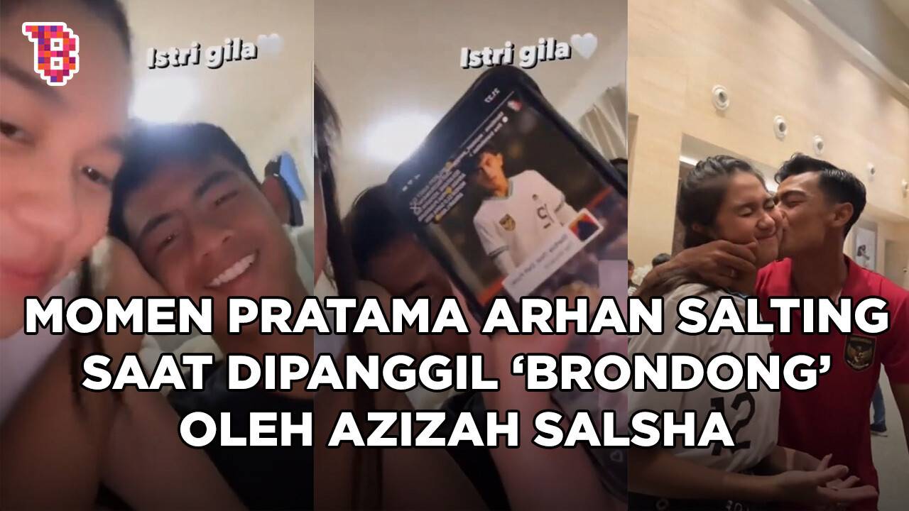 Pratama Arhan salting dipanggil brondong oleh sang istri, Azizah Salsha iseng banget! - Shorts