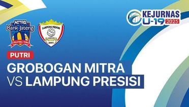 Putri: Grobogan Mitra Bank Jateng vs Lampung Phinisi - Full Match | Kejurnas Bola Voli Antarklub U-19 2025