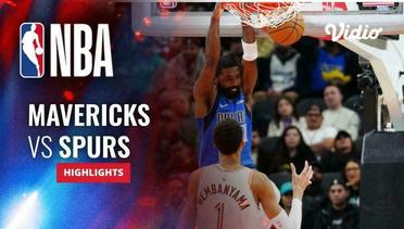 Dallas Mavericks vs San Antonio Spurs - Highlights | NBA Regular Season 2023/24