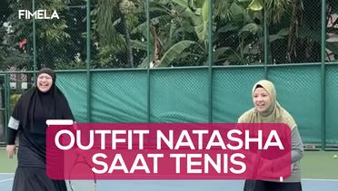 Natasha Rizky Tampil Syar'i saat Olahraga Tenis dengan Mengenakan Rompi Hijab