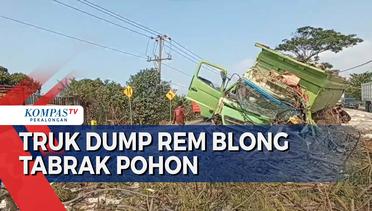 Truk Dump Rem Blong di Lingkar Kaliwungu, Kendal