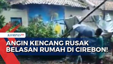 Video Amatir Rekam Bencana Angin Kencang Tumbangkan Pohon Besar dan Rusak Belasan Rumah di Cirebon!