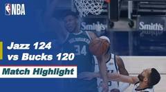 Match Highlight  | Utah Jazz 124 vs 120 Milwaukee Bucks | NBA Pre-Season 2021/2022