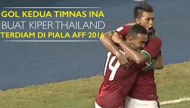 Gol Kedua Timnas Indonesia Buat Kiper Thailand Terdiam di Piala AFF 2016