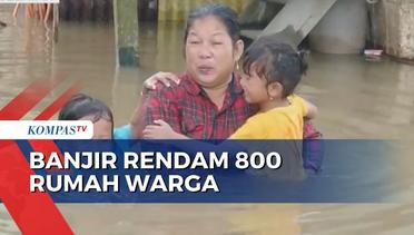 Banjir Setinggi 1 Meter Rendam 800 Rumah Warga di Kabupaten Maros Sulawesi Selatan