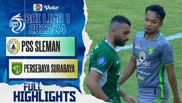 Full Highlights - PSS Sleman VS PERSEBAYA Surabaya | BRI Liga 1 2023/2024