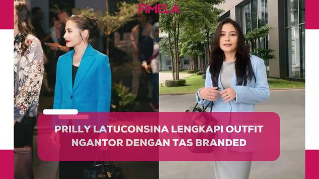 Outfit Ngantor ala Prilly Latuconsina, Makin Elegan dengan Tas Branded