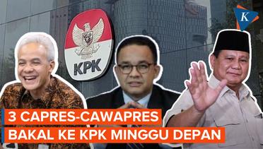 Anies, Prabowo, Ganjar Bakal ke KPK Minggu Depan untuk Acara Paku Integritas