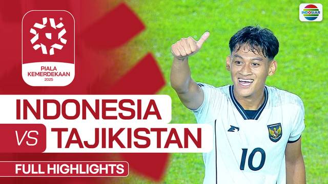 Indonesia vs Tajikistan | Full Highlights Piala Kemerdekaan 2025