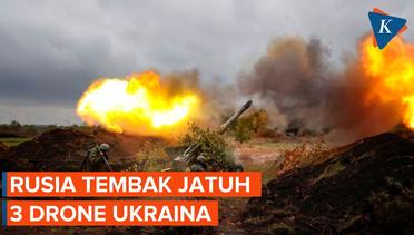 Rusia Tembak Jatuh 3 Drone Ukraina di Kota Kaluga