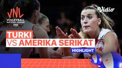 Match Highlights | Turki vs Amerika Serikat | Women's Volleyball Nations League 2022
