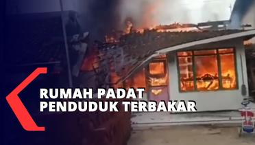 Korsleting Listrik, Rumah Padat Penduduk Terbakar, Uang 15 Juta Ambyar!