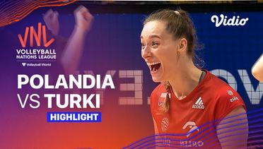 Match Highlights | Polandia vs Turki | Women’s Volleyball Nations League 2023