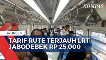 Kemenhub Tetapkan Tarif LRT Jabodebek, Mulai dari Rp 5.000 dan Maksimal Rp 25.000