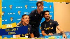 David Gil and Pacha Espino signed autographs in Bahia Sur | Cadiz Football Club