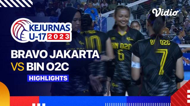 Final Putri: Bravo Jakarta vs BIN 02C - Highlights | Kejurnas Bola Voli Antarklub U-17 2023