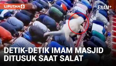 Imam Masjid Ditusuk saat Salat Berjamaah