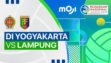 Putri: DI Yogyakarta vs Lampung - Full Match | Kejurnas Junior 2023