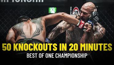 ONE Championship: 50 Knockouts In 20 Minutes