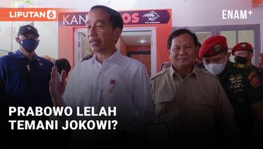 Kondisi Prabowo saat Temani Jokowi Disorot Netizen