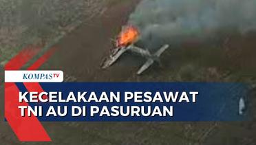 BREAKING NEWS! Pesawat TNI AU Jatuh di Lereng Gunung Bromo Pasuruan