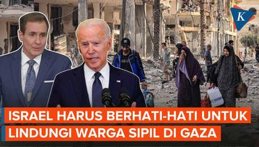 AS Desak Israel Kurangi Serangan ke Gaza, Biden: Lindungi Warga Sipil