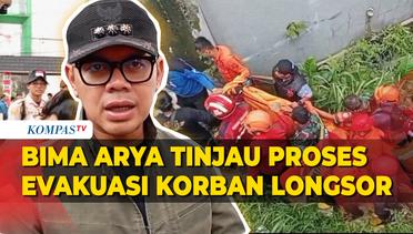 Bima Arya Tinjau Proses Evakuasi Korban Longsor di TPT Muarasari Bogor