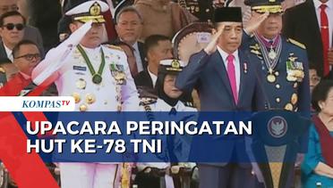 Presiden Jokowi Pimpin Upacara Peringatan HUT Ke-78 TNI di Monas Jakarta