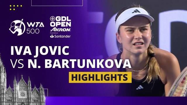 Iva Jovic vs Nikola Bartunkova - Highlights | WTA 500 Guadalajara Open Akron 2025