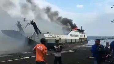 KMP Labitra Terbakar di Selat Bali 