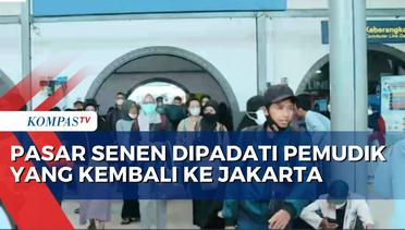 Ribuan Pemudik Tiba di Stasiun Pasar Senen Usai Liburan dari Kampung Halaman - Selasa 25 April 2023