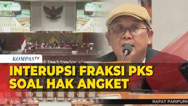Fraksi PKS Aus Hidayat Nur Interupsi Keras Soal Hak Angket