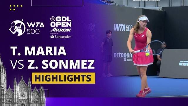 Tatjana Maria vs Zeynep Sonmez - Highlights | WTA 500 Guadalajara Open Akron 2025