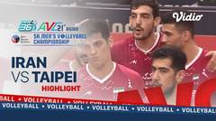 Highlights | Iran VS China Taipei | Asian Senior Men's Volleyball Championship 2021