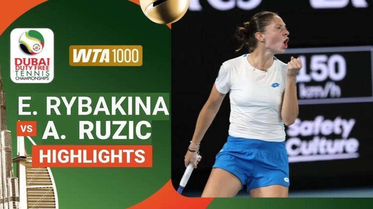 Ellena Rybakina (KAZ) vs Antonia Ruzic (CRO) - Highlight | WTA 1000 ...