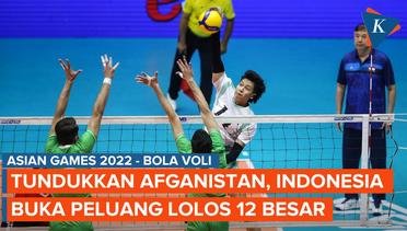 Hasil Cabor Voli Asian Games 2022: Tundukkan Afganistan, Indonesia Buka Peluang Lolos 12 Besar