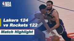 Match Highlight | LA Lakers 124 vs 122 Houston Rockets | NBA Regular Season 2020/21