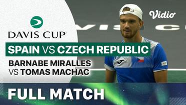 Full Match | Spain (Bernabe Miralles) vs Czech Republic (Tomas Machac) | Davis Cup 2023