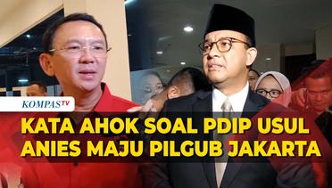 Respons Ahok soal PDIP Usulkan Anies Baswedan Maju Pilgub Jakarta