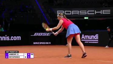 Ons Jabeur vs Jelena Ostapenko - Match Highlights | WTA Porsche Tennis Grand Prix 2023