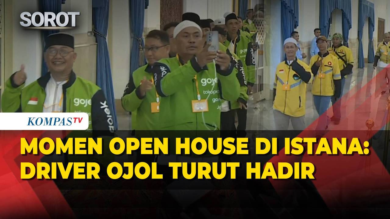 Intip Suasana Open House di Istana, Driver Ojol Turut Hadir - Kompas TV