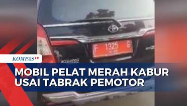 Viral! Mobil Dinas Pelat Merah Kabur Usai Tabrak Pemotor di Bogor