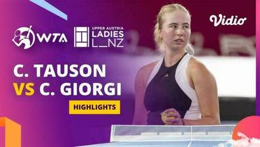 Clara Tauson vs Camila Giorgi - Highlights | WTA Upper Austria Ladies Linz 2024