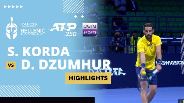 S. Korda vs D. Dzumhur - Highlight | ATP 250: Vanda Pharmaceuticals Hellenic Championship 2025