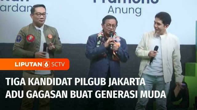 Gen-Z dan Millennial Jadi Rebutan, Cagub-Cawagub Jakarta Adu Program | Liputan 6