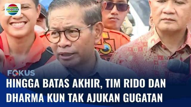 Ridwan Kamil & Dharma Kun Tak Ajukan Gugatan Pilkada, Pramono: Terima Kasih | Fokus